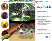 Ontario Pipe Patch Installers - No Dig Piper Repair Residential Sewer Repairs Without Digging in London Ontario - Steam Canada